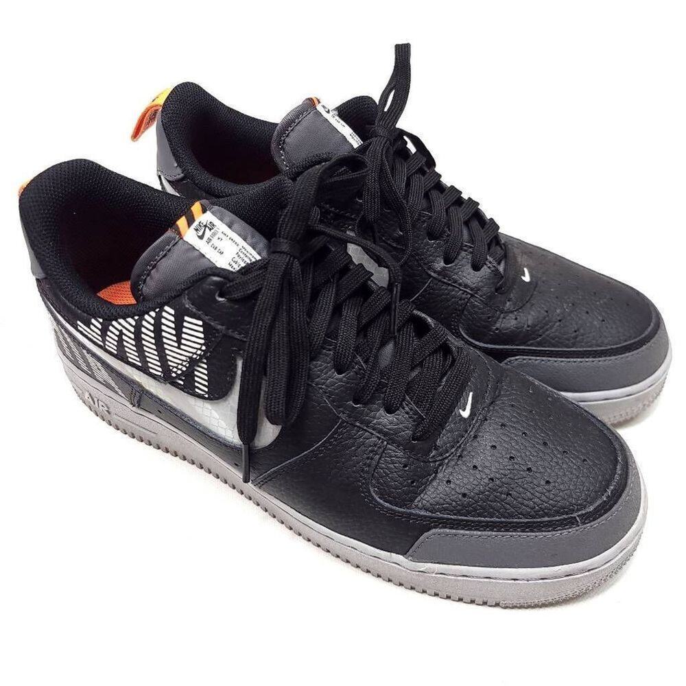 Nike Air Force 1 07 LV8 2 Under Construction Shoes Mens 10.5 Black BQ4421-002